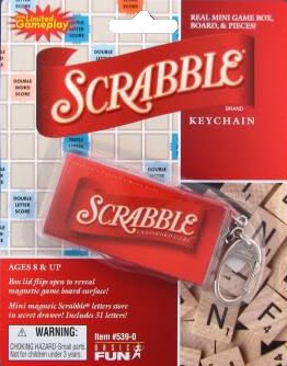 Cheap Mini Scrabble Keychain by Basic Fun