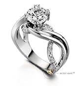 Ladies Enchantment Dimond Engagement Ring