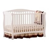 Stork Craft Savona Fixed Side Convertible Crib, White Stork Craft Savona Fixed Side Convertible Crib, White
