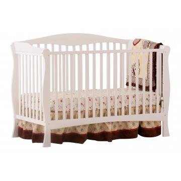 Stork Craft Savona Fixed Side Convertible Crib, White