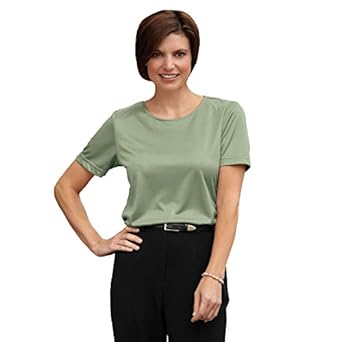 Blair Women's Plus Size Satin Shell at Amazon Womenâs Clothing store: