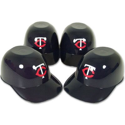 MINNESOTA TWINS MINI BATTING HELMET ICE CREAM SNACK BOWLS 4PK
