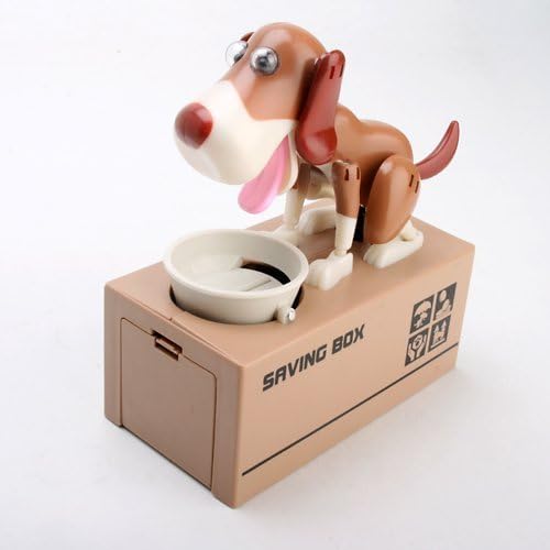 My Dog Piggy Bank - Robotic Coin Munching Toy Money Box by Savings Box