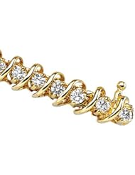 14K Yellow Gold Diamond Bracelet - 3.33 Ct. -- LIFETIME WARRANTY