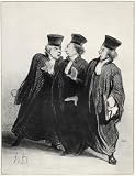 Honor��� Daumier (Ladies and gentlemen, why contentious negotiating outside the court room?) Art Poster Print - 11