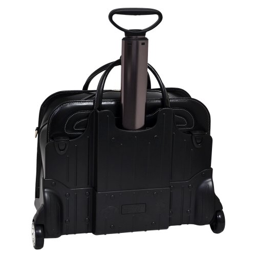 McKleinUSA WILLOWBROOK 94985 Black Detachable-Wheeled Ladies' Briefcase