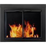 Pleasant Hearth Alpine Large Cabinet-Style Glass Door Fire Screen
