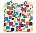 Natural Uniforms Assorted Peace Sign Print V-Neck Scrub Tops (XS-3X)