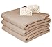 Biddeford Blankets Heated Blanket with Dual Analog Controls, King, Linen