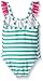 Pink Platinum Girls' Printed Stripe Swimsuit