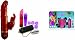 Tantrica Red Jelly Crystals Rabbit Vibrator Pearl Adult Sex Toy Kit