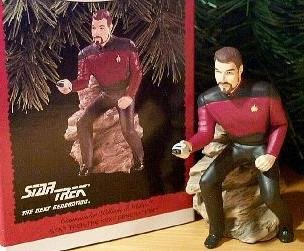 QXI5551 Commander William T. Riker Star Trek The Next Generation 1996 Hallmark Keepsake Ornament
