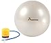Max Fitness 65cm Exercise Ball with Foot Pump (Pearl White)