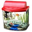 Aqueon 17776 Mini Bow 5 Desktop Aquarium Kit, Red