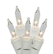 Set of 100 Clear Mini Twinkle Christmas Lights - White Wire