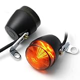 High Intensity Cruiser Chopper ATV Side Mount Smoke Lens Amber LED Turn Signals Light Indicators for Honda Cruiser Shadow Aero Spirit VT 750 1100 VFR Magna Rebel Hornet Varadero CB 900 F 1000 R