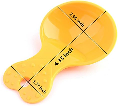 Yita Pet Dog Cat Small Spoon Candy Colors Love Heart Dog Food Shovel - Random Color