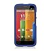Eagle Cell Rubber Protector Case for Motorola G - Retail Packaging - Blue
