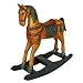 Handmade Colorful Coat Of Arms Design Decorative Rocking Horse 44 Inch