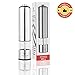 VD-Home Deluxe Electric Pepper Grinder, Battery Powered, LED Light - Brushed Stainless Steel & Ceramic Blades | One Touch Operation | Gift Box