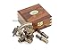 Roorkee Antique Sextant for Navigation/Marine Brass Sextant Instrument for Ship/ Celestial & Nautical Sextant with Two Extra Sighting Telescope/Astrolable Sextant Tool with Wooden Box Case