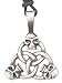 Skull Chain Trinity Skulls Pewter Pendant Necklace