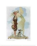  : Springtime by Norman Rockwell. Art Print Poster FRAME IT.. 11.5 inches width by 14 inches height. Highest Quality Art Poster Print