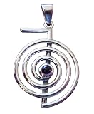 Sterling Silver Amethyst Cho Ku Rei Pendant Reiki Pendant Jewelry