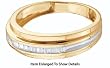 Nice Men's 1/4 ct. Baguette Genuine Diamond Yellow Gold Band