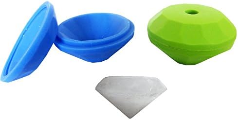 Diamond Shape 3D Silicone Ice Cube Tray Mold