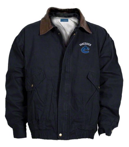 Vancouver Canucks Jacket: Navy Reebok Navigator Jacket