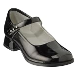 Girls' Xhilaration Gaille Dress Shoes - Black