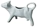 Kitchen Supply 8040 White Porcelain Cow Shape Creamer, 3-ounce