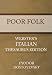 Poor Folk - Webster's Italian Thesaurus Edition (Kindle Edition)
