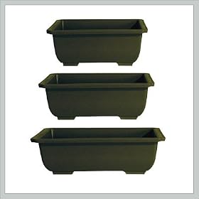Three Piece Bonsai Pot Set 6/8/10