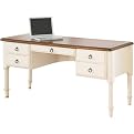 Antique white/caramel tops Writing desk - 19"