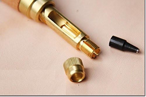 MINGWAY® Leathercraft hole punch tool leather book drill tool with 6 Tip Sizes 1.5,2,2.5,3,3.5&4mm