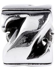 SilveRado (tm) SRM062 Sterling Silver Letter Z Pandora Compatible Bead / Charm