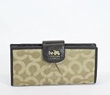 Coach Signature Madison Op Art Skinny Credit Card Wallet 46636 Khaki Mahogany Reviews
