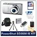 Canon PowerShot SD3500 IS Digital ELPH Camera (Silver) 4192B001, 14.1 Megapixel, 3.5