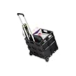 1.2 Cu. Ft. Capacity Stow-Away Crate, 16-1/2W X 3-1/2D X 18H, Black