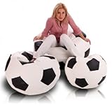 Sitzsack Sitzkissen Ball Fußball Large schwarz