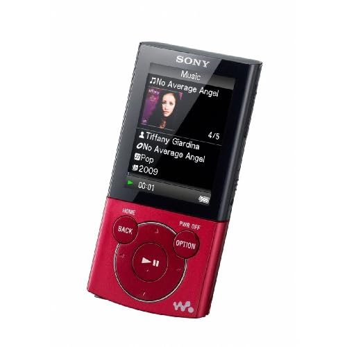 Sony Walkman E-340 Series 8 GB Video MP3 Player (Red)