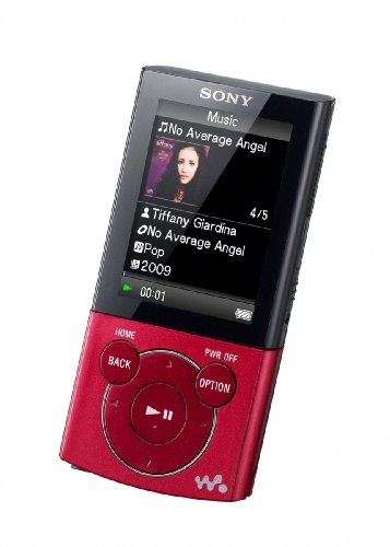 Sony Walkman E-340 Series 8 GB Video MP3 Player - Red (NWZ-E344) image