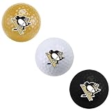 NHL Pittsburgh Penguins 3-Ball Tri-Color Golf Ball Set