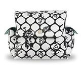 Fleurville Geo Black and White Mothership Diaper Bag