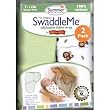 Summer Infant 2 Pack Cotton Knit Swaddleme, Green/White