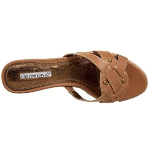 Charles David Women's Natural Wedge Sandal