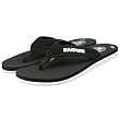 Reebok Oakland Raiders Black Summertime Flip Flops