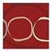 3 Circles on Red by Catherine Aguilar poster print,17.8 in. x 17.8 in. Image